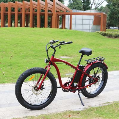 China Buy 2022 aluminum alloy 500w 750w high speed fat tire electric bike with lithium battery in china for sale