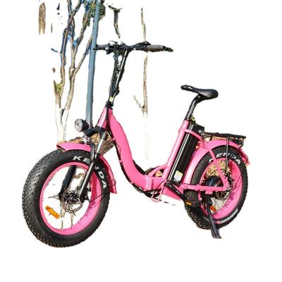 China Aluminum alloy cheap folding electric mountain bike 20 inch 500W with 7 speeds made in china for sale