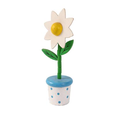 China Festival Decoration Pick Spring Garden Colorful Flower Indoor Easter Yard Decor Wooden Easter Decor Easter Home Decoration For Holiday Party for sale