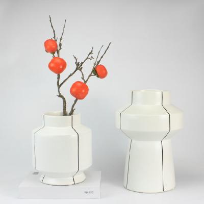 China Vase Porcelain Home Decorativos Ceramic Classic Minimalist Minimalist Jarrones for sale