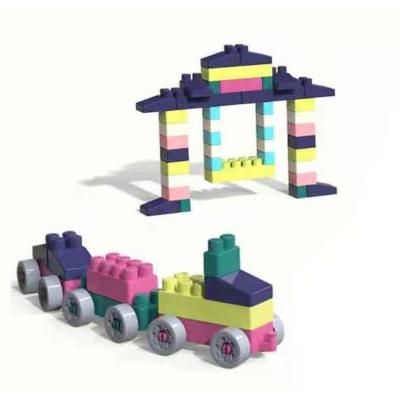 China Wholesale DIY TOY Christmas Gift Train Kid Diy China Child Set Construction Toy Educational Plastic Build Block Toy For Child Kid for sale