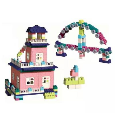 China Wholesale Castle Educational Toy Set Plastic Build Block Toy For Kid Educational Intelligence China DIY TOY Modular Low Price House for sale