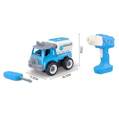 China Detachable Simulated Transport DIY Rc Toy Truck Set With Map Of RC Hobby Children Building Equipment for sale