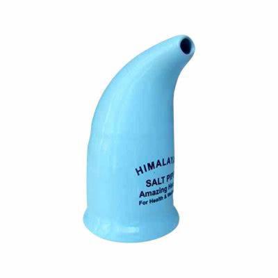 China Ceramic Blue Portable Himalayan Salt Hose Inhaler for sale