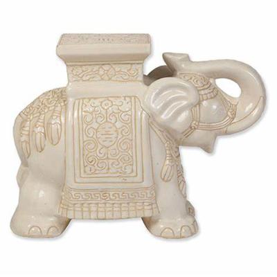 China Huge Home Eco - Friendly Elephant Shaped Ceramic Novelty Favor Table for sale