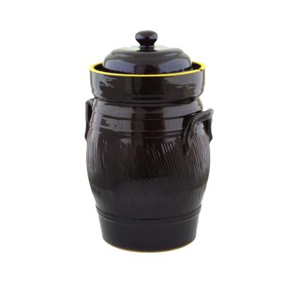 China No Fermentation Jug Custom Chinese Ceramic Pickle Jar for sale