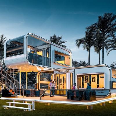 China Good thermal insulation performance Prefab House containers house capsule big space capsule house apple cabin home for sale for sale