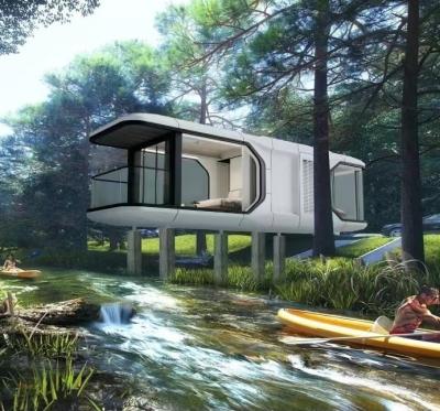 China Easily Assembled Luxury Camping Space Capsule Prefab Cabin for Tourism Mobile Homestay for sale