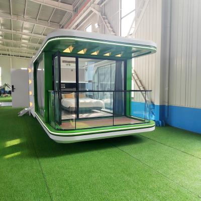 China Prefab House space Capsule House bedroom hotel cabin prefab modular house camping capsule container home for sale