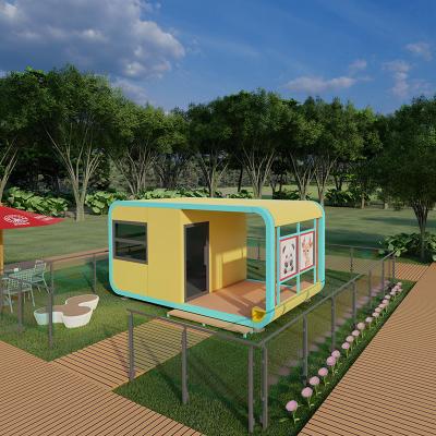 China Outdoor Living and Working Office Chinese Design Prefabricated Panel Houses 38sqm Area for sale