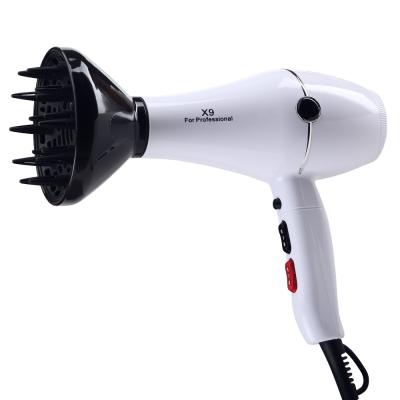 China Hot and Cold Adjustment 1600W Ionic Hair Dryer Professional Powerful Fast Heating Ionic Blow Dryer with Air Collecting Nozzle for sale