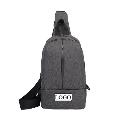 China Waist Bag Holder Cellphone Customized Logo And Color Bag Men's Waterproof Nylon Fabric Chest Bag Messenger Chest Bag for sale