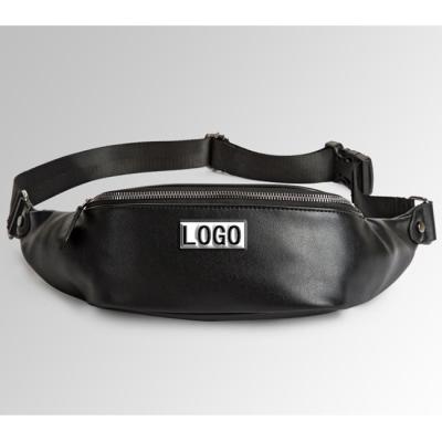 China 2021 New Water Proof Men Waist Bag Pu Outdoor Sports Leather Luxury Worthless Bags Small Hip Worthless Money Bags for sale