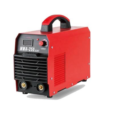 China DC Motor 25 Provided Mini Portable Arc Welding Machine 250amp IGBT Inverter Arc Welder for sale