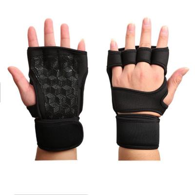 China Sport Workout Wrist Support Gym Gloves Weightlifting Sports Exercise Fitness Exercising Mitts for sale