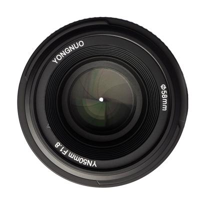 China YONGNUO Aperture E-F Lens YN50 Lens YN50mm f1.8 YN Auto Focus 50mm f/1.8 AF Lens for Canon 52.0*68.0mm for sale