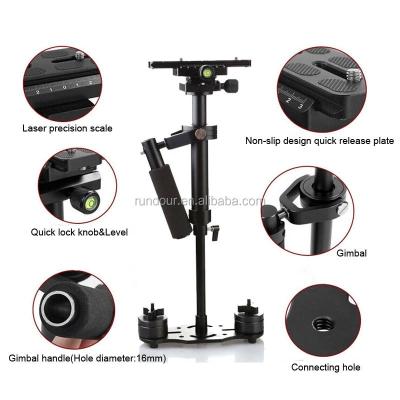 China Body and Rods: Metal /Handle: Sponge steadicam S40 video mini steadycam handheld camera stabilizer with protective hand brace for sale