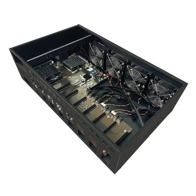 China With Wholesale 8gpu 6U Fan Server Case Frame Installation Case With 4 High Power Fans Building ATX Computer Gaming Case for sale