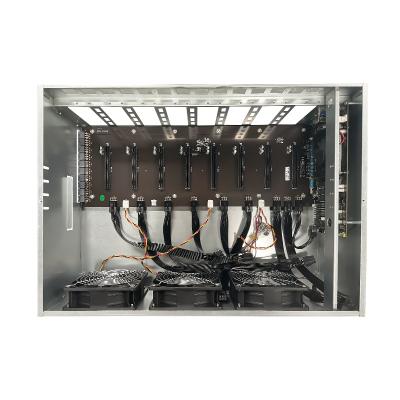 China With fan 847 plus full gpu 8 motherboard case server frame installation gpu case with silent power 1800w 2500w for sale