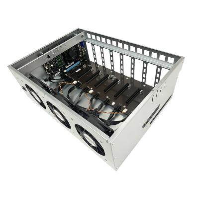 China With fan 847 55mm gpu 8 motherboard case server case with fan and power supply for sale