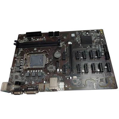 China Desktop computer gpu motherboard B250 D12P-D3 board 12 socket LGA1151 DDR3 right motherboard for sale