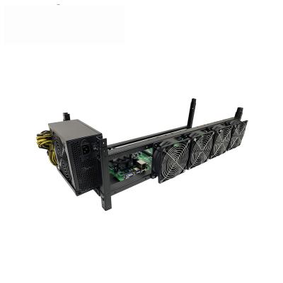 China With the PSU. Rig Frame Case Graphics Card Holder Computer Holder Support 12 GPU Fan Open Air And 12cm Fan for sale