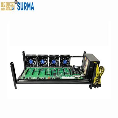 China With 6 Gpu 8 Gpu 12 Gpu Fan Case Computer Rack Factory Stackable Stock 2022 New Open Air View Installations for sale