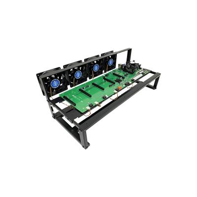 China With Fan 2022 Wholesales 12GPU 3060 Steel Material Installation Open Air Sight Rig Rack Stackable Case for sale