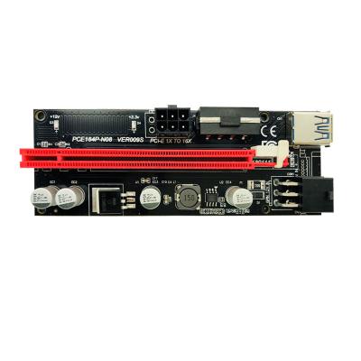 China Electronic Hardware Factory Sale Pcie Riser VER 009S PCI-E Direct Riser 1X to 16X Graphics Extender 009 GPU Risers Card Adapter for sale