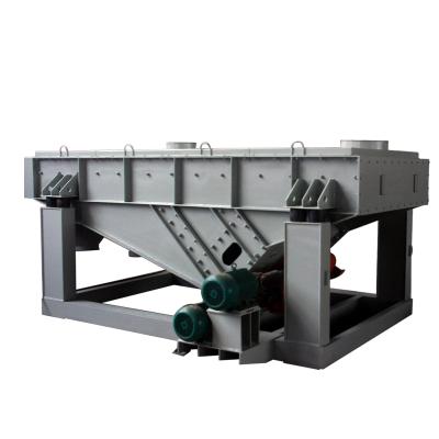 China Plant Sieve Rectangular Rectilinear Powder Linear Vibrating Screen for sale