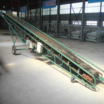 China Mine Rice Sack Truck Belt Conveyor Fire Resistant Loading Conveyor for Transporting Bulk Materials. for sale