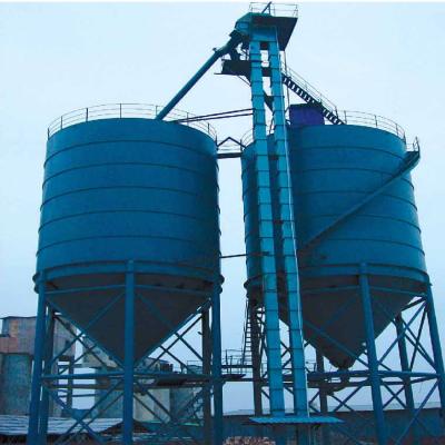 China Wheat Large Capacity Cement Crane Machine Fire Resistant Bucket Elevator With Vibrating Feeder for sale