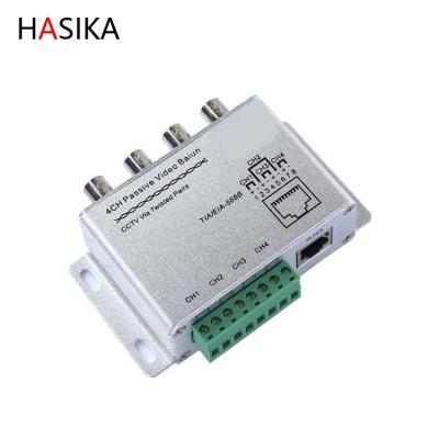 China Metal 4 Channel hd CVI/TVI/AHD CCTV Transceiver UTP Symmetrical Transformer 1080P 4ch Video Passive Video Symmetrical Transformer for sale