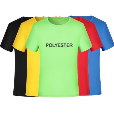 China Custom Anti-Wrinkle Polyester Printed Mens T-shirt Unisex Plain Sports Shirt for sale