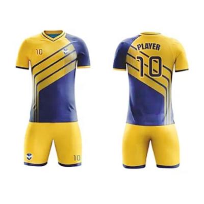 China Cheap Football Uniform Sets Youth Team Football Soccer Uniform Jerseys for sale