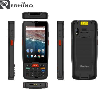 China Handheld Computer ERhino 4.0inch Octa Core Android 9.0 LTE 4G PDA With Handheld Courier NFC 1D/2D Android Barcode Scanner for sale