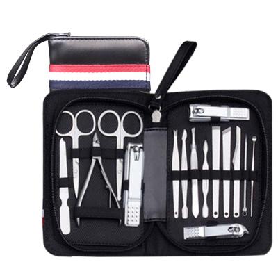 China Anti-Splash Function Nail Nail Portable Stainless Steel Trimming Nail File Small Four 16 Pcs Nail Clippers Tool Nail Clipper Sets With Box for sale