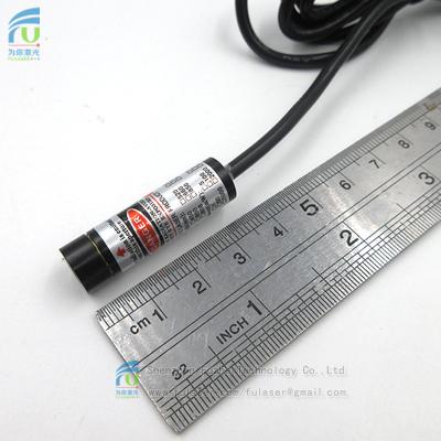 China Retail FU635AL5-GD10 635nm 3mW Red Line Generator Laser Module Adjustable Focus With 5.5*2.1mm DC Connector for sale