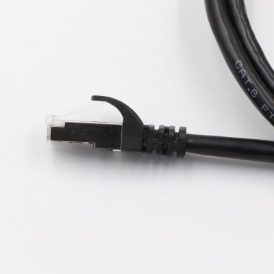 China Telecommunication Liansu Factory Supply Color 250mhz Channel Bandwidth PVC Lszh Jacket Cat5e Ftp Black Lan Cable for sale