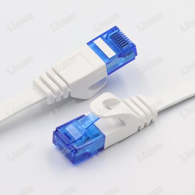 China Liansu Linksup Gigabit cat6 network UTP flat lan cable patch cord rj45 flat network gigabit network cable rj45 Ethernet cable 0.5m 1m 2m 3m 5m 1m-50m UTP LAN cable for sale