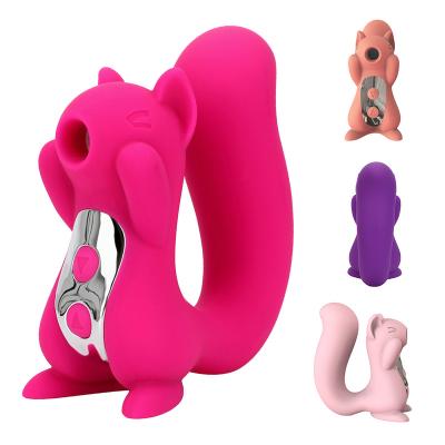 China Sucking Mode 10+10 Vibration Mode Clit Clit Clit Sucker Stimulation Vibrator Silicone Oral Sex Shop Toy Squirrel Sucking Vibrator For Adult Women Females for sale