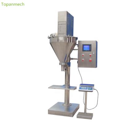 China Semi Automatic Food Auger Powder Pack Machine PLC Operation Powder Filling Machine With Automatic Feeding Machine for sale