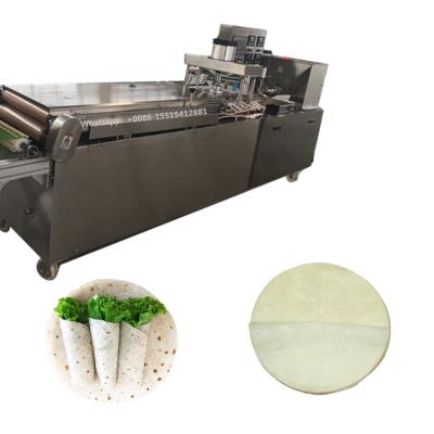 China Easy Operation Automatic Halal Meatloaf Maker Tortilla Pressing Making Machine For 2 Tortilla Bread Output One Time for sale