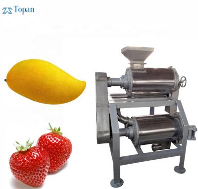 China High Efficiency Industrial Corrosion Fruit Puncture Peeling Pulping Machine For Mango for sale