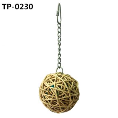 China Viable Natural Rattan Balls Bird Weaving Toys For Medium Small Parrot Playing Chewing Bites With Wholesale Price for sale