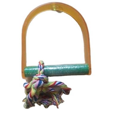 China Viable Parrot Toys Acrylic Bird Toys Holding Perch For Bird Sand Stand Wooden Perch Swing for sale