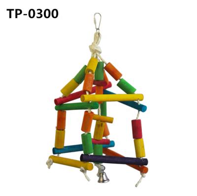 China Wooden Parrot Toy Wholesale Price Wooden Pet Toys Birds Medium Large Viable Supplies for sale