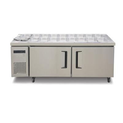 China Double-temperature Food Display Undercounter Salad Bar Equipment for sale