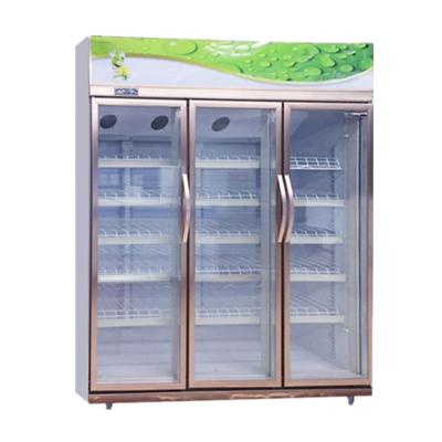 China Hot Selling Single-Temperature Glass Door Beer Pepsi Display Vertical Visicooler Showcase Refrigerator with Adjustable Shelves for sale