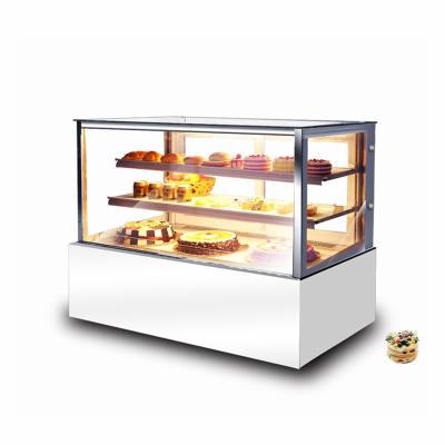 China Normal Temperature Single-temperature Cake Showcase Cake Stand Display Cake Chiller Refrigerator Showcase With Light for sale